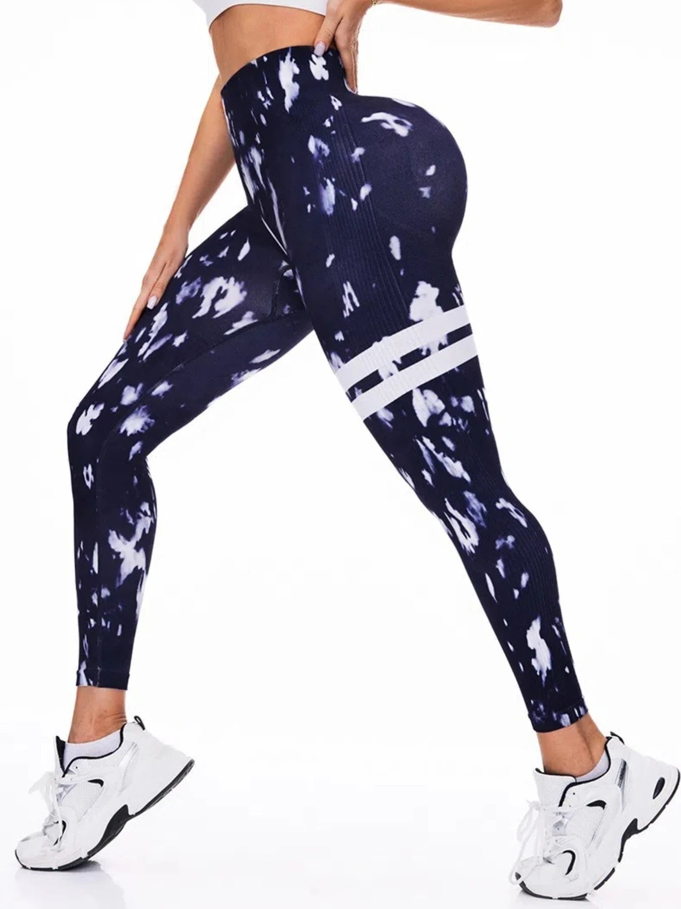 Fashion Women Beautiful Print Leggings Yoga Pants High Waist Jeggings Stretch Pants  Gym Fitness Sweatpants
