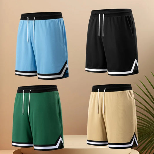 Basketball shorts for men's summer sports training, casual loose and breathable pants, American five point shorts
