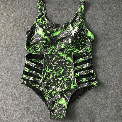 Plus Size Swimsuit Push Up Swimwear Women Bandage Bathing Suits Strappy Swimsuits Large Monokini