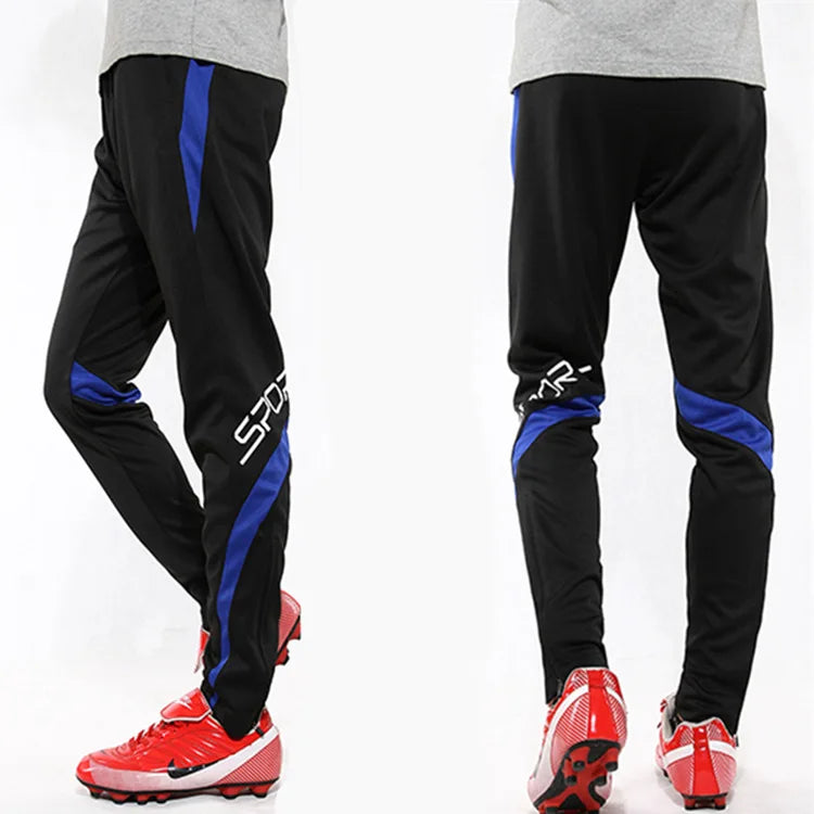Men Running Sport Pants With Zipper Pockets Football Joggings Training Sweatpants Basketball Soccer Trousers workout pant Male