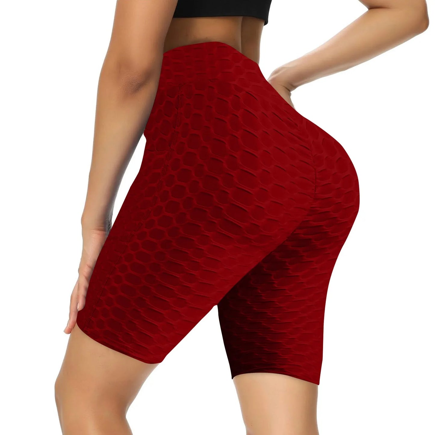 Women's Capris Yoga Fitness Peaches Buttocks Bubble Sports Leggings With Pockets Pants for Women Women’s Yoga Pants