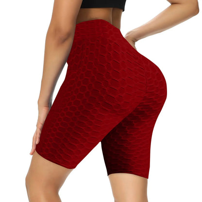 Women's Capris Yoga Fitness Peaches Buttocks Bubble Sports Leggings With Pockets Pants for Women Women’s Yoga Pants