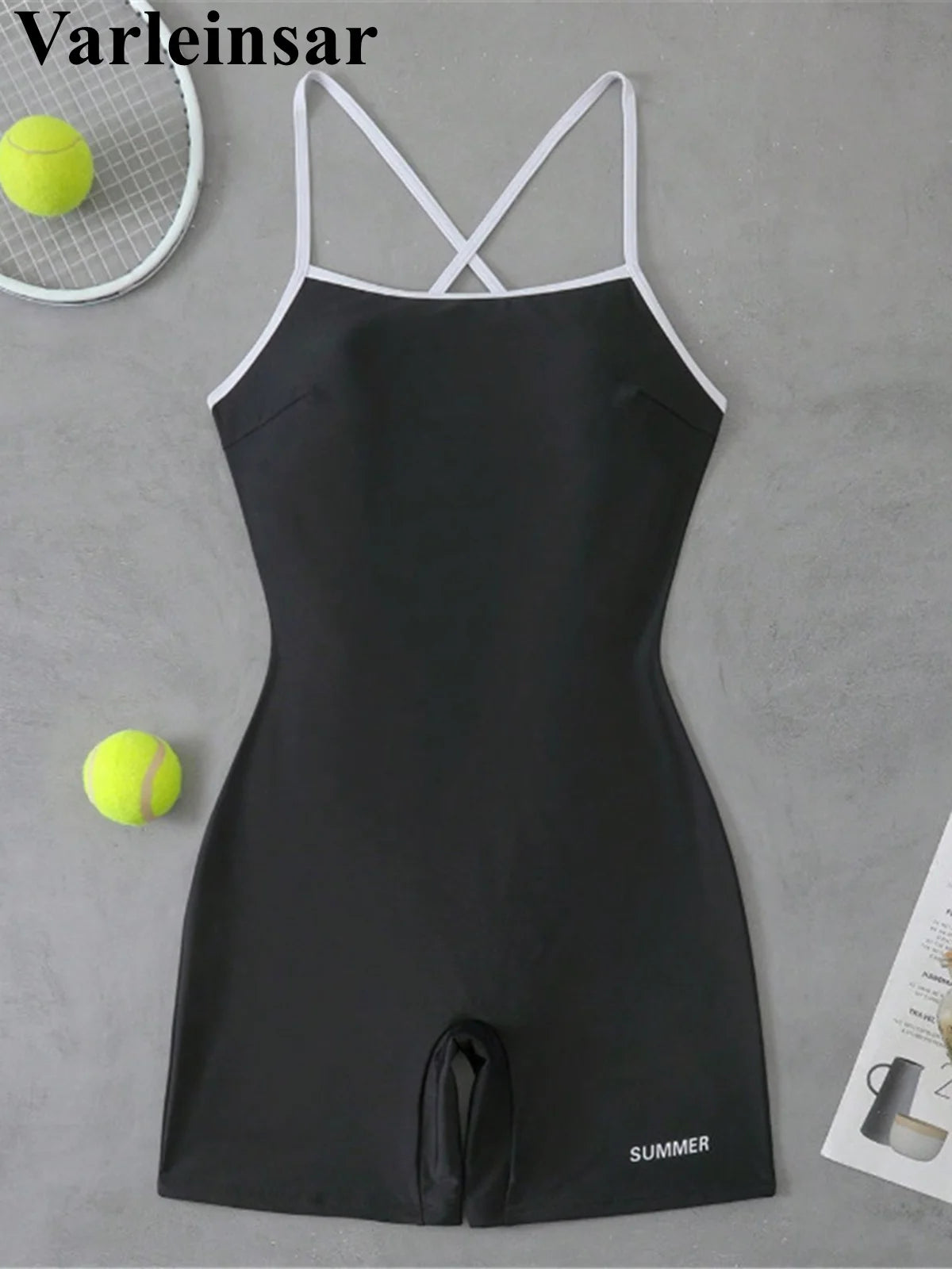 S - XL Cross Back Solid Surfing Suit Women Swimwear One Piece Swimsuit Female Shorts Padded Bather Bathing Suit Swim