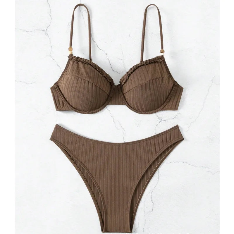 Summer Bikinis Female Swimsuits Women Swimwear Push Up Swim Wear Bathing Suits Girls Brazilian Bikini Set Beach Pool Bather