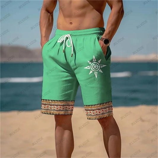 Men's Sunflower 3D Printed Beach Pants Men's Summer Breathable Shorts Fitness Street Shorts Classic Pattern Vintage Short Trendy