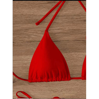 S - XL 3D Flowers Halter Strappy Bikini Women Swimwear Female Swimsuit Two-pieces Bikini set Bather Bathing Suit Swim