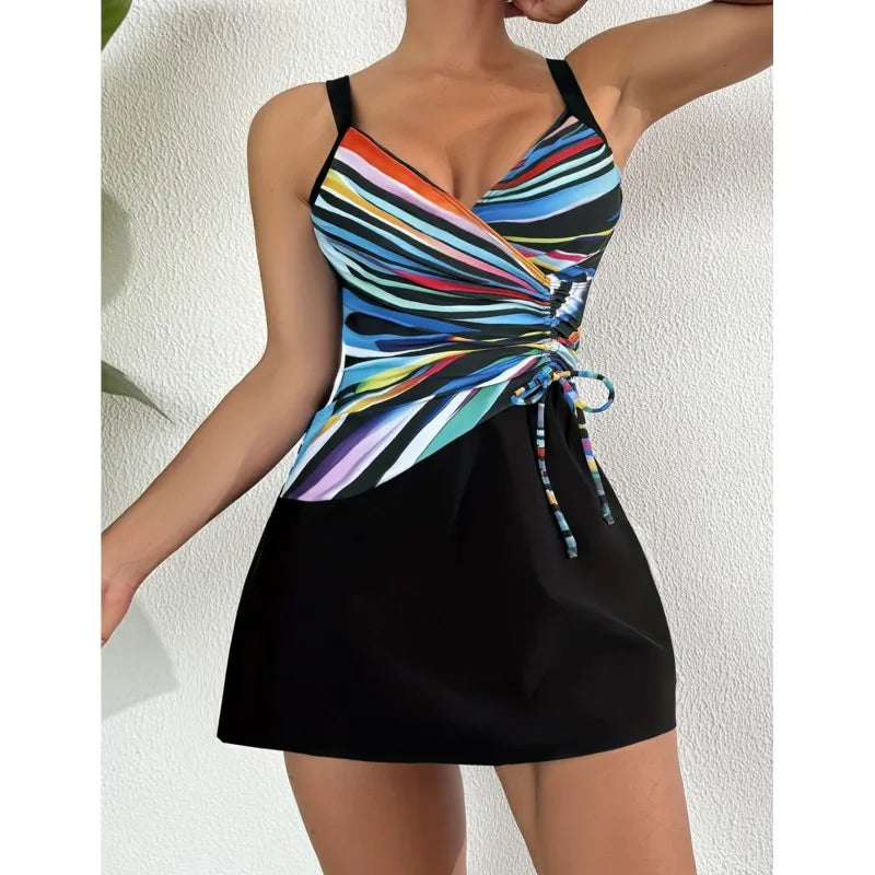 Swim Dress Swimsuit Women Summer Bathing Suit Sleeveless Swimwear Women Beach Swimming Suit For Female