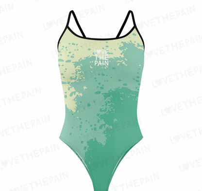 Love The Pain Women Swimsuit One-piece Comfortable Suit Functional Training Swimwear Pro Triathlon Beach Bathing Suit