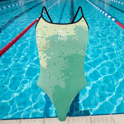 Love The Pain Women Swimsuit One-piece Comfortable Suit Functional Training Swimwear Pro Triathlon Beach Bathing Suit Bathers Squad Pool