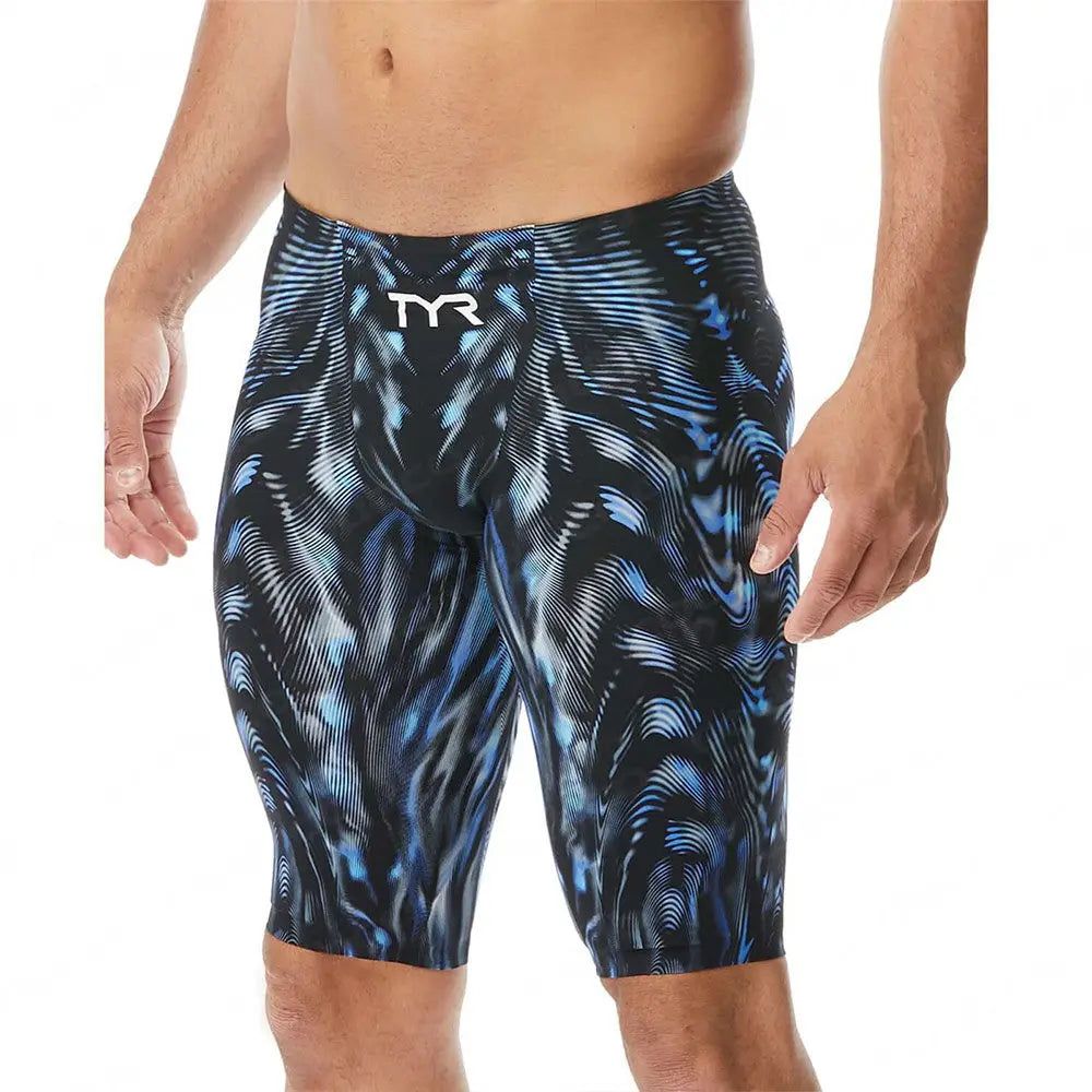 Summer Men's Swim Jammer Swimsuit Shorts Print Beach Surfing Tights Shorts Quick Dry Swimming Trunks Sports Swim Pants Swimwear