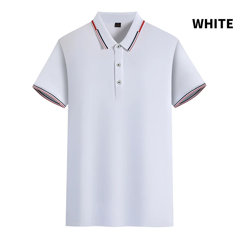 Oversized 5XL 6XL Men's Casual Polo Shirts Short Sleeve Sports 200g Golf T-Shirts
