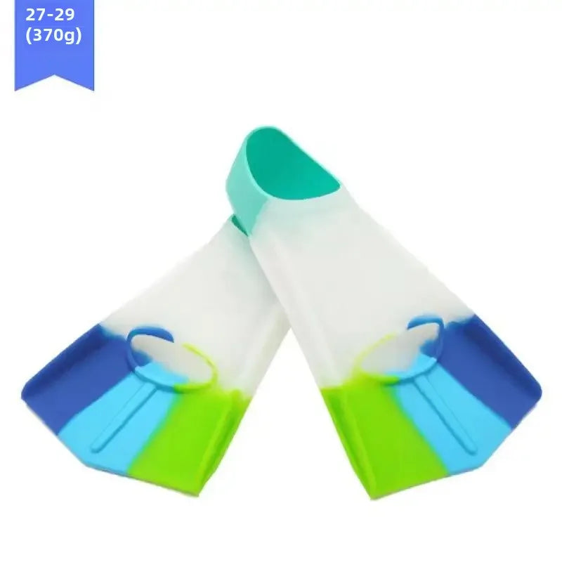Silicone Swimming Fins Children's Diving Frog Shoes Training Equipment Short Fins Free Style Swim Underwater Sports