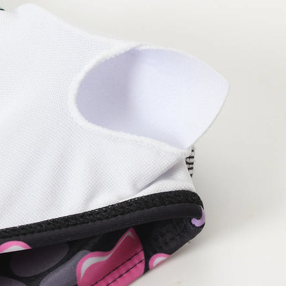 Girls Ruffle Bikini Two Pieces Swimsuit Kids Cat Footprints One Shoulder Children's Swimwear 7-12Years Bathing Suit