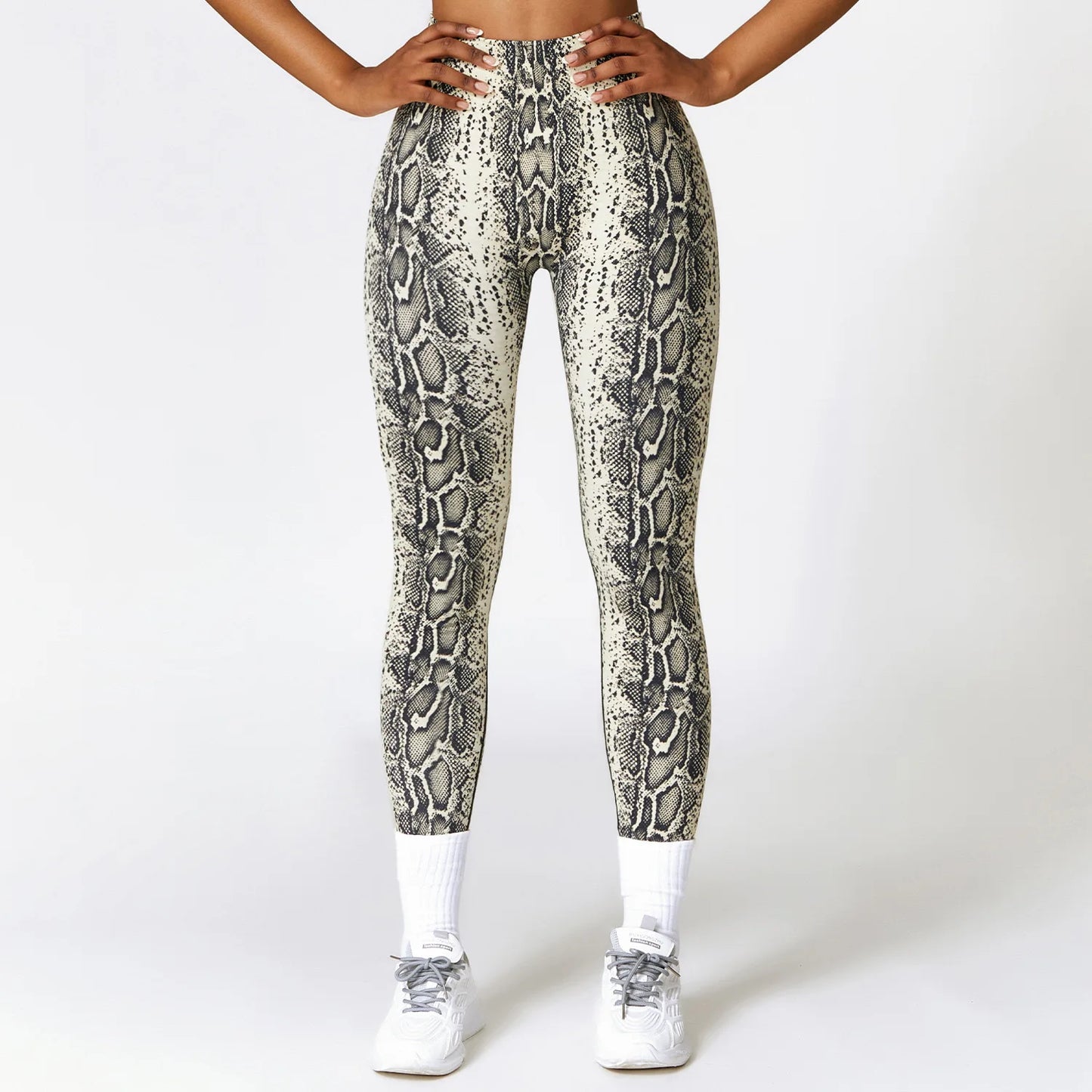 Trendy Leopard Print Yoga Leggings Neon Push Up Pants Cute Elastic Leggings Female Custom Fitness Workout Sports Leggings