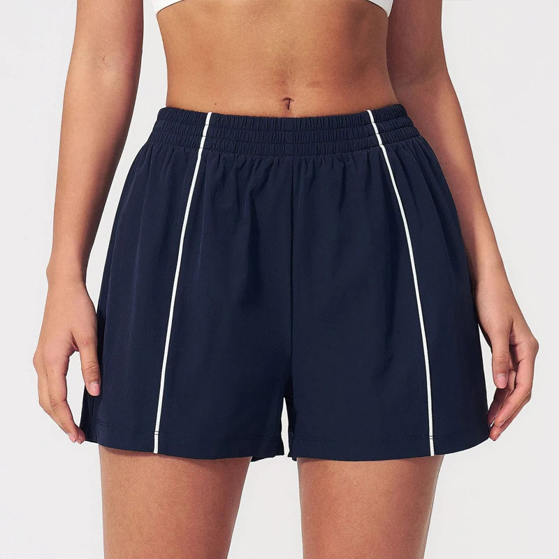Women's High-Waisted Running Shorts with Pockets