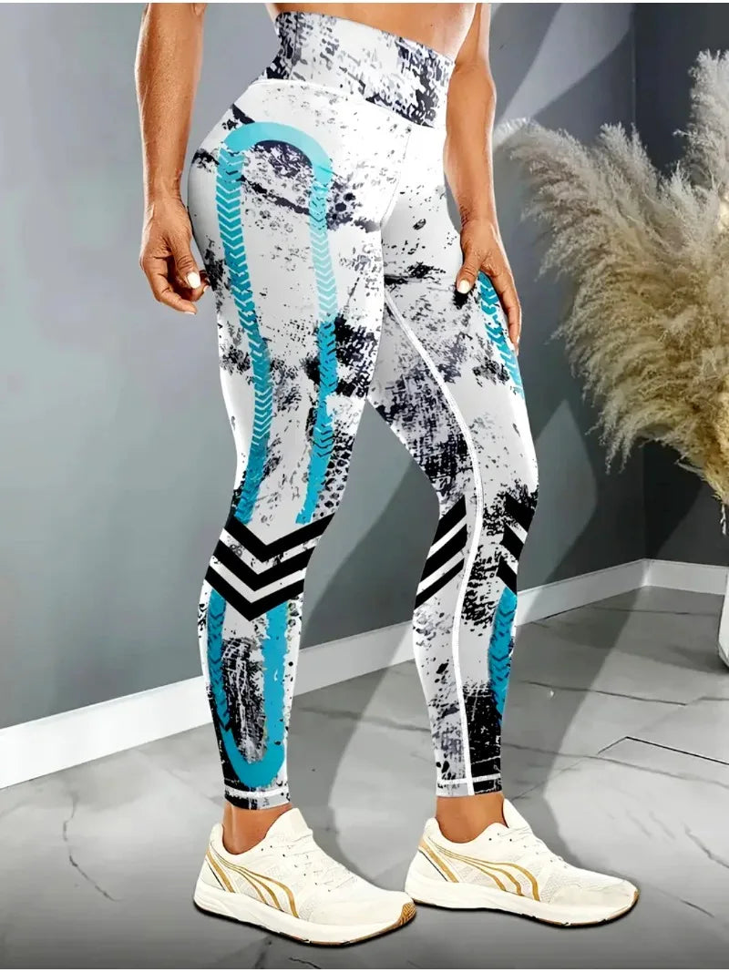 Printed Yoga Pants Women's Sports Fitness Leggings High Waist Tight Sport Pants Clothes Sport Women Fitness Push Up