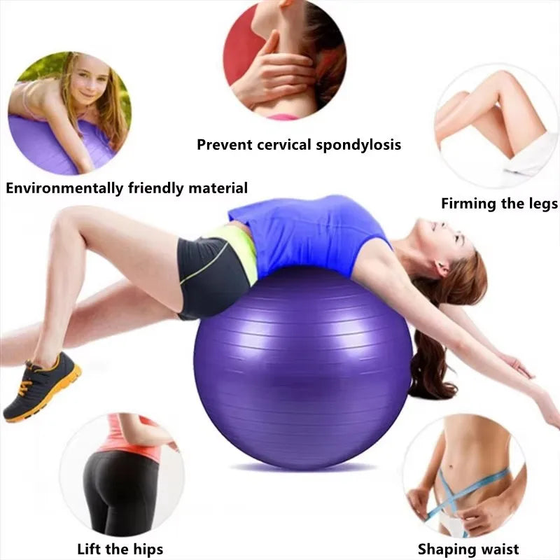 Explosion-proof PVC Yoga Ball Thickened Gym Fit Ball Exercise Home Fitness Pilates Sport Balance Ball 45cm Yoga Equipment