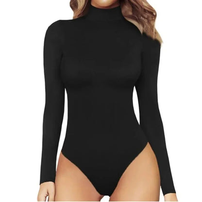 Women's Body Suit Long Sleeve Bathers Animal Patterns Tight Bodysuit Leopard bodysuit