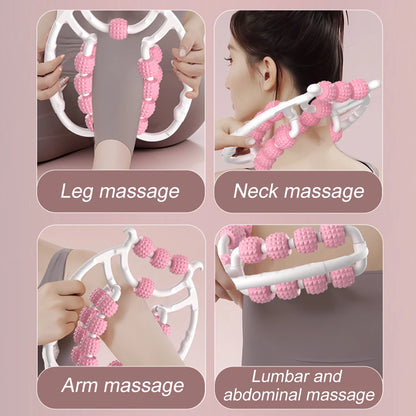 20 Wheel Annular Leg Clamp Massager Body Slimming Roller Massage for Body Massager Relax