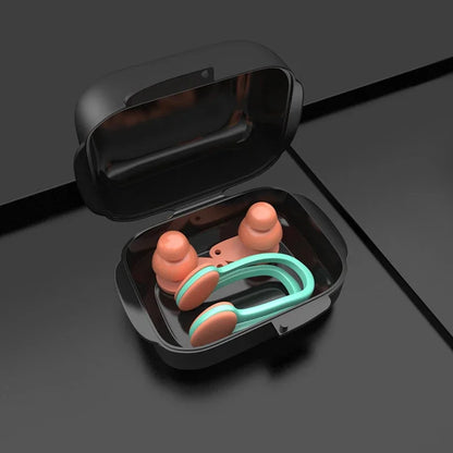 Swimming Silicone Nose Clip Earplugs for Adult Soft Anti Choking Water Professional Swimming Diving Security Pool Accessories