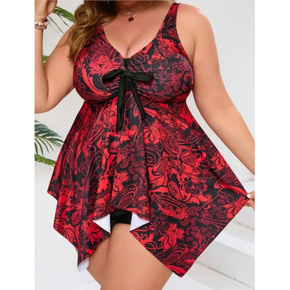 L-5XL Plus Size High Waist Bikini Women's Push Up Large Size 3XL 4XL Swimsuit Summer Tummy Control Swimwear Bikini Sets