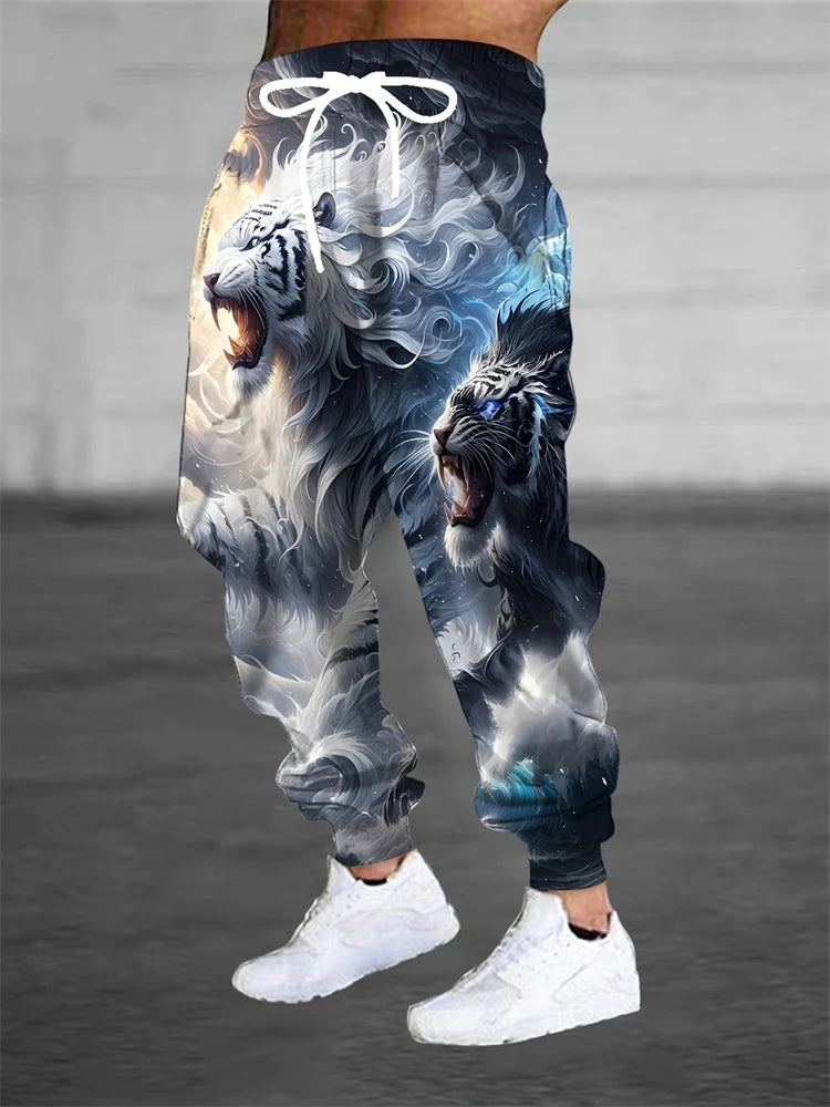 Men's Sports Pants Fashionable And Versatile Loose-fitting Sports Pants Spring And Autumn Casual Retro-style Sports Pants