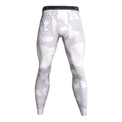 Men Leggings Skinny Long Pants Running Yoga Sports Gym Fitness Boy Training Basketball Base Layer Camouflage Trousers Quick Dry