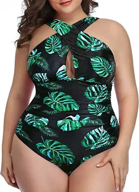 One-Piece Swimsuit for Women Size L-3XL Ladies Push Up Swimwear Swimming Suits Bathing Beachwear Bathers