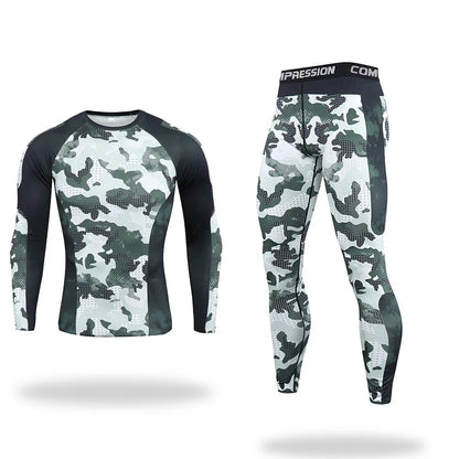 2-Piece Men's Sports Running Set Jogging Football Fitness Basketball Underwear Tight Fitting Sports Clothes Outdoor Sports