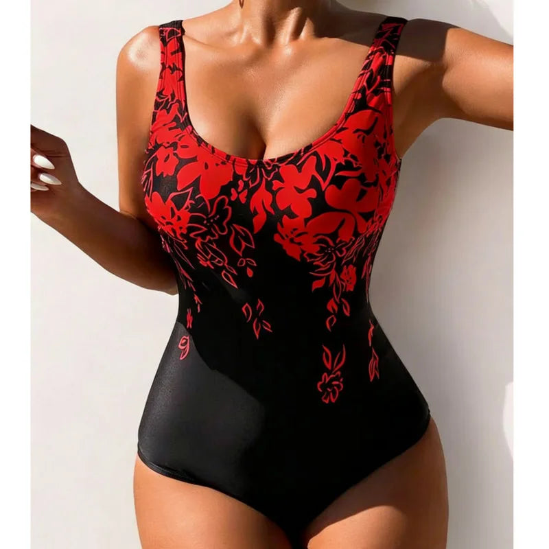 One-Piece Large Swimsuits Closed Plus Size Swimwear Push Up Female Body Bathing Suits For Pool Beachwear Women's Swimming Suit