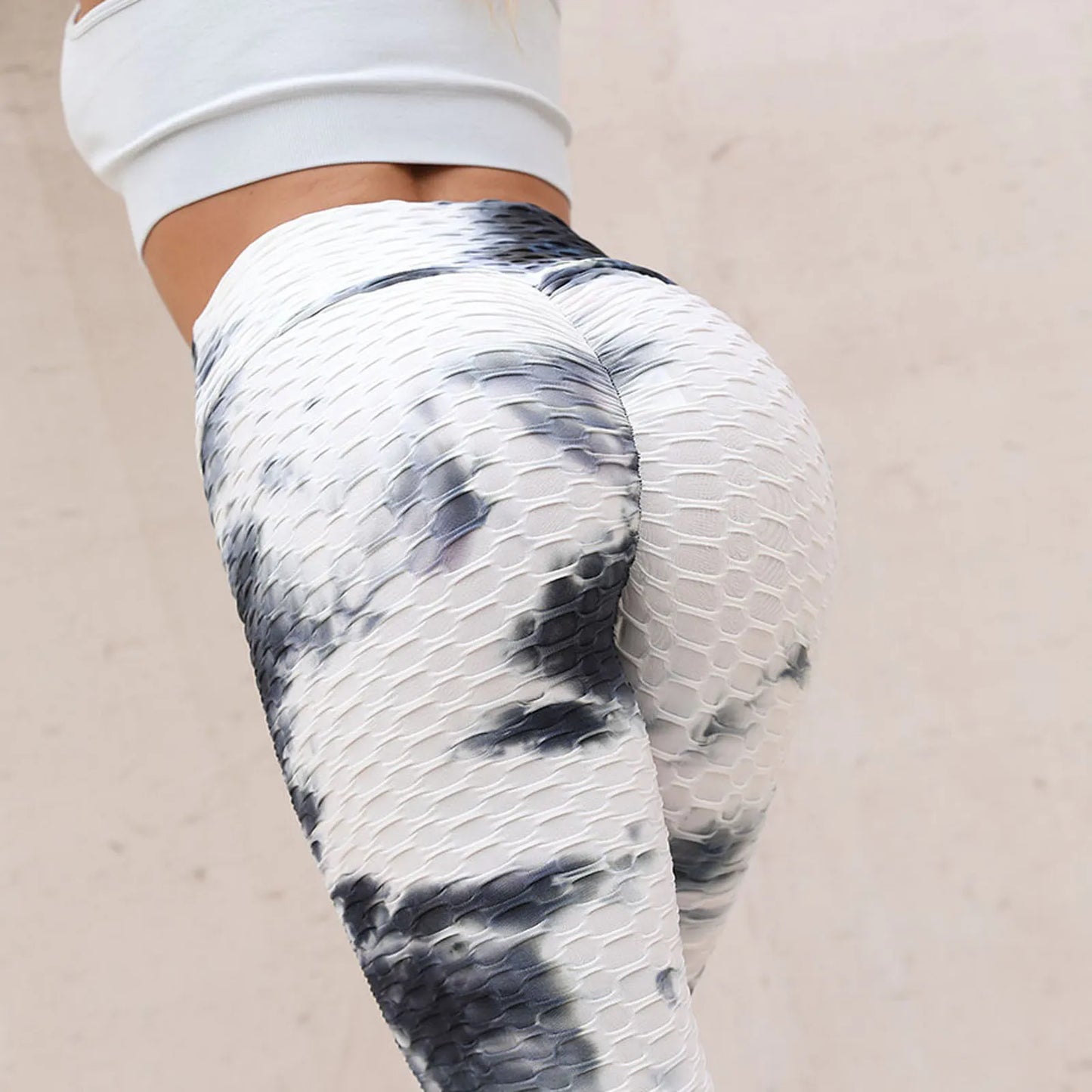 Women's Seamless Leggings High Waist Scrunch Butt Lifting Elastic Leggings Seamless Screen Print Gym Yoga Pants