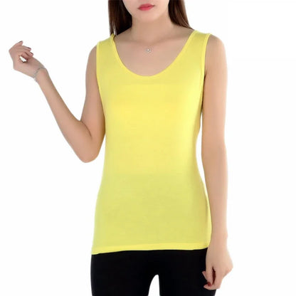 U-neck plus size vest large collar camisole bottoming shirt pink top women's clothing 6XL 5XL 4XL tank tops
