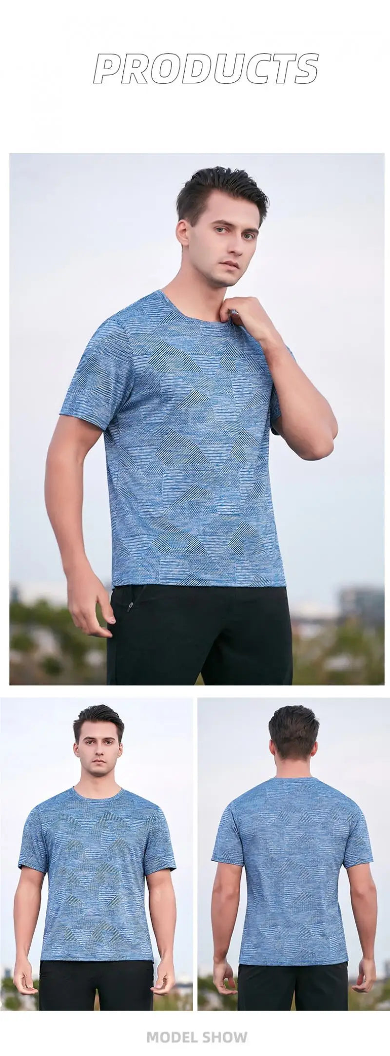 (M-5XL)Men Loose Fit Quick Dry Sport T-Shirt Running Football Basketball Gym Short Sleeve Tee Shirt Breathable Fitness Tops