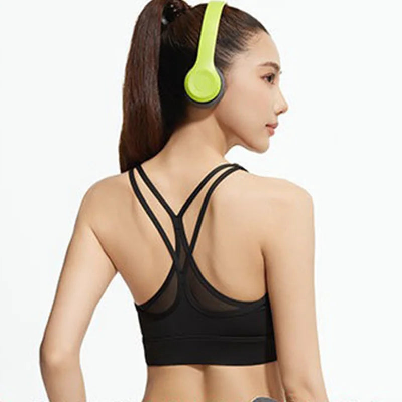 Criss Cross Back Yoga Bra Criss Cross Back Yoga Crop Strappy Workout Bras Crisscross Gym Bra Crisscross Sports Bras