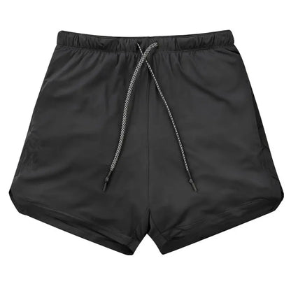 Sport Shorts Men Sportswear Double-deck Running Shorts 2 In 1 Beach Bottoms Summer Gym Fitness Training Jogging Short Pants