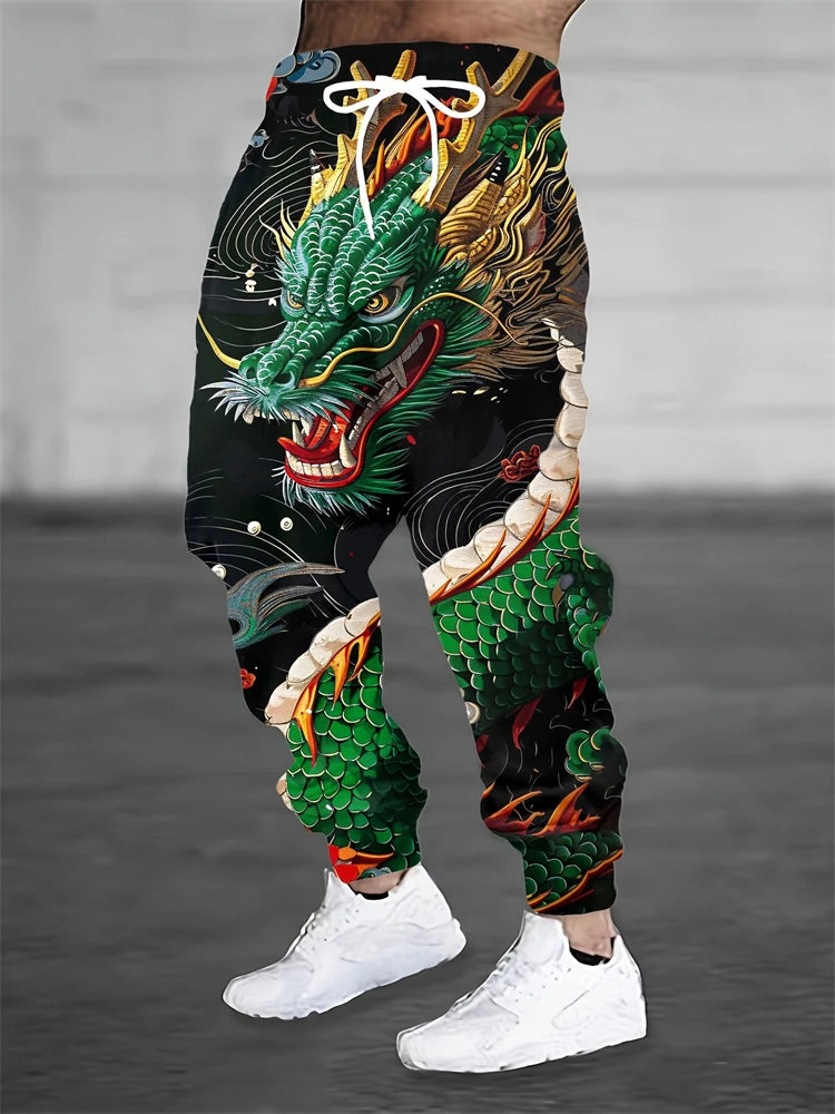 Men's Sports Pants Fashionable And Versatile Loose-fitting Sports Pants Spring And Autumn Casual Retro-style Sports Pants