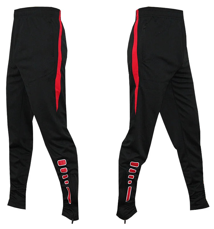 Men Running Sport Pants With Zipper Pockets Football Joggings Training Sweatpants Basketball Soccer Trousers workout pant Male