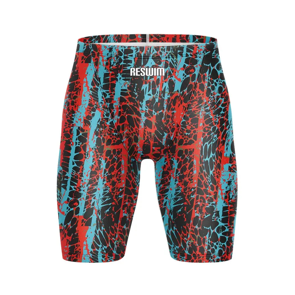 Swimming Trunks Beach Tights Shorts Men's Swim Jammer Shorts Athletic Training Swimsuit Short Quick Dry Lycra Surfing Pants