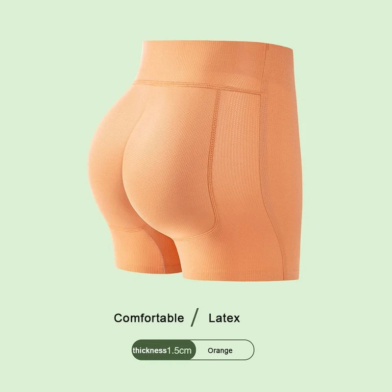 Peach Butt Natural Latex Hip Lifting Pants, Underwear, Natural Soft Beautiful Hip Cushion, Rich Buttocks