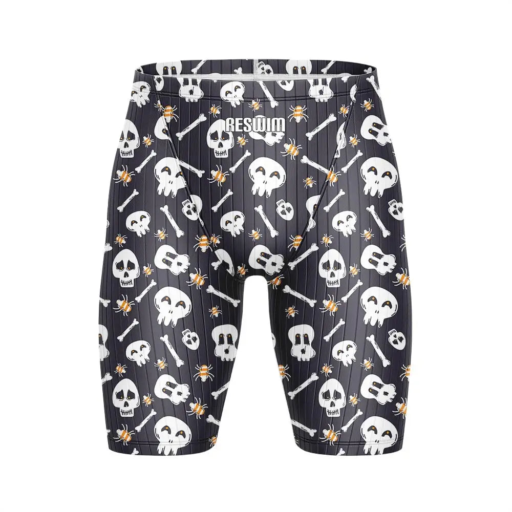 Men's Swim Trunks Jammer Surfing Shorts Athletic Competition Training Swimsuit Durable Chlorine Resistant Endurance Beach Trunks