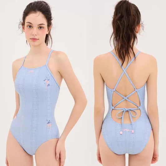 Professional Speed Swimming Suits Women's One-Piece Swimming Club Special Training Swimsuits Quick-Dry No Steel Ring