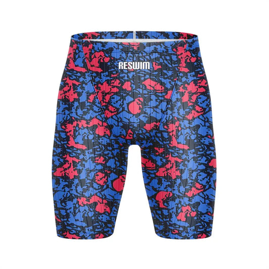 Summer Men's Beach Swimming Trunks Pro Swim Jammer Endurance Athletic Training Swimsuit Shorts Swimwear Jammer Tights Surf Pants