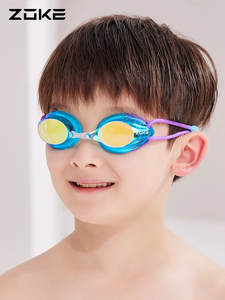 Zoke Kid Swimming Goggles Hd Waterproof Coating Diving Glasses Professional Swim Accessories