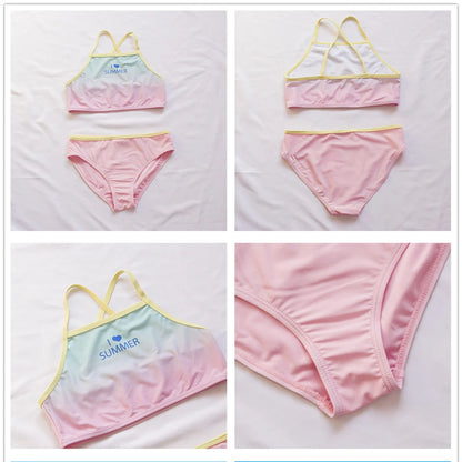 Multi Style Multi Colour Kids Girls Bikini Set 2025 New Print Girls Kids Swimwear Swimsuit Summer Children  Bathing Suit