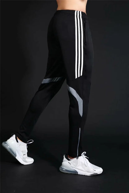 Running Pants for Men Training Jogging Sports Pants With Zipper Pockets Trousers Football Fitness Leggings Sweatpants