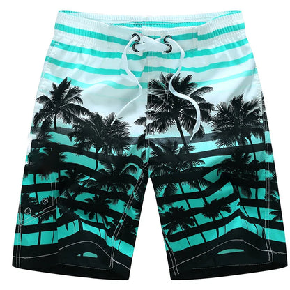 Coconut Tree Mens Swimwear Beach Shorts Surf Board Shorts Sportwear Pant Boy Short Swimsuit Summer Briefs Swimming Trunks