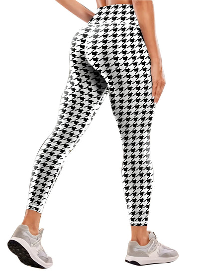 Women's 50-color high-waist printed yoga pants, hip-lifting tight quick-drying sports yoga pants