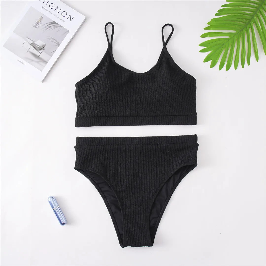 0XL - 4XL 7 Colors Bikini Plus Size Large Size Swimwear Women Swimsuit Female Two-pieces Bikini set Bather Bathing Suit
