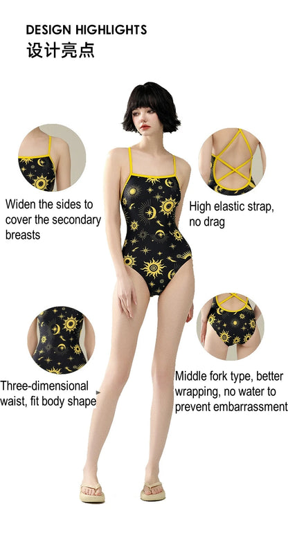 Multicolours Bunny Bum Women Swimwear One Piece Professional Swimsuits