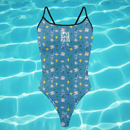 Love The Pain Women One-Piece Beachwear Triathlon Functional Training Swimwear Bathers Pool Practice Squad